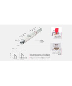 ERREKA VULCAN KIT ACCIONADOR AMORTIGUACIÓN EN CIERRE VÁSTAGO 265MM, BLOQUEADO